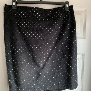 Liz Claiborne Black Polka Dot Skirt
